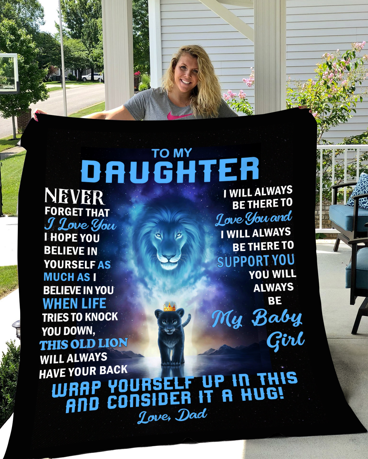 To My Daughter - You Will Always Be My Baby Girl | Cozy Plush Fleece Blanket